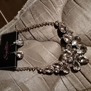 Necklace and earrings